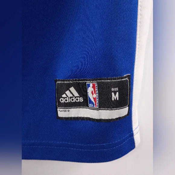 adidas Blue and Yellow Golden State Warriors Kids Jersey - Picture 11 of 12